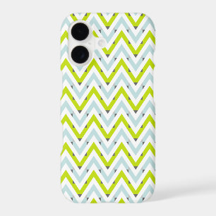 Motif géométrique Chevron bleu menthe et vert