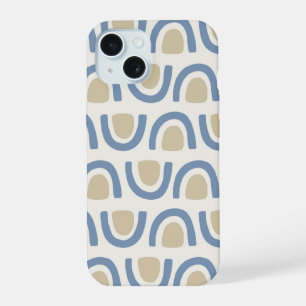 Motif Géométrique d'Arche Côtière Bleu Douce