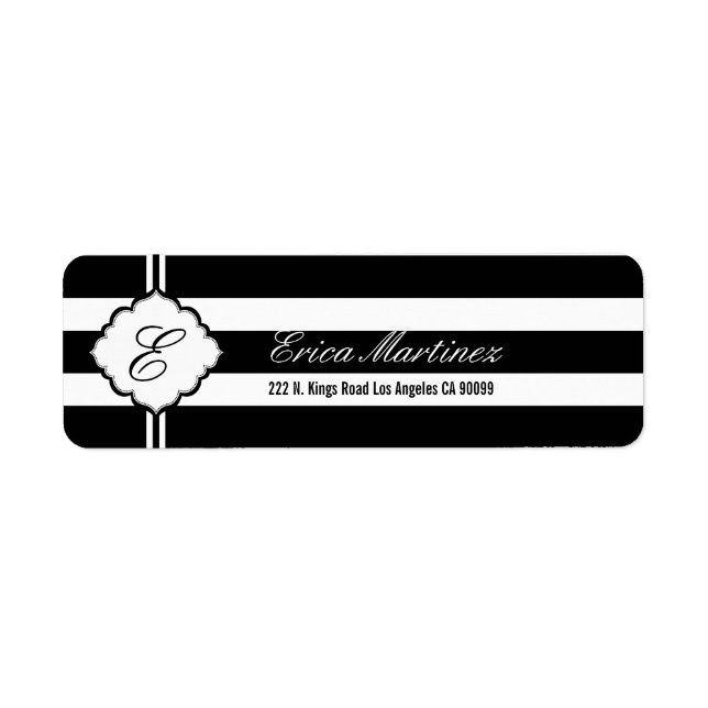 Motif géométrique des bandes noires et blanches (Devant)