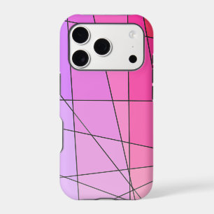 Motif géométrique en ombré rose