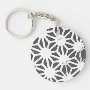 Motif géométrique gris charbon