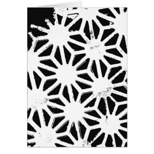 Motif géométrique noir et blanc