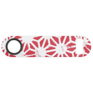 Motif géométrique rouge