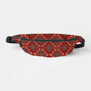 Motif géométrique rouge / Impression indienne