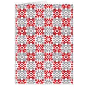 Motif géométrique SUN du matin letton VI