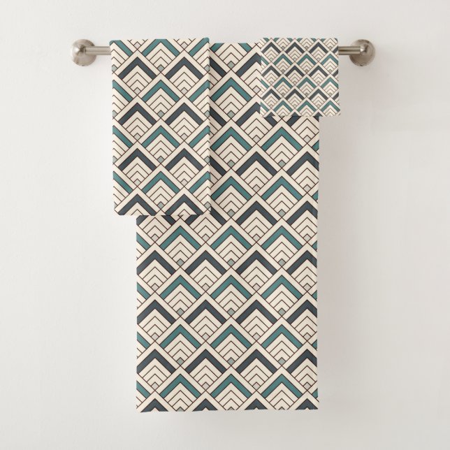 Motif géométrique turquoise (En situation)