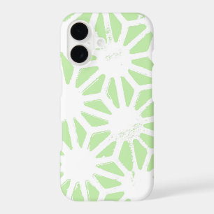 Motif géométrique vert pomme