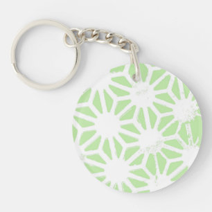 Motif géométrique vert pomme
