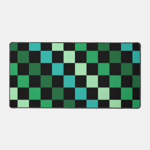 Motif Gingham à carreaux verts bleus