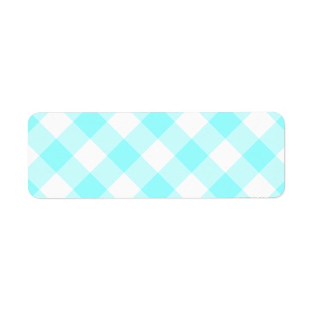 Motif Gingham Aqua (Devant)