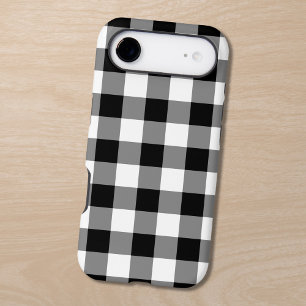 Motif Gingham Noir Blanc