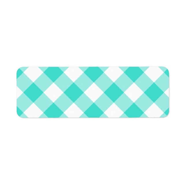 Motif Gingham Turquoise (Devant)