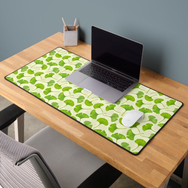 Motif Ginkgo sur blanc (Bureau 2)