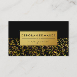 Motif Gold Specks stylish Metallic Étiquette or