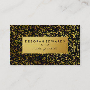 Motif Gold Specks stylish Metallic Étiquette or