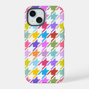 Motif grand damier multicolore+blanc