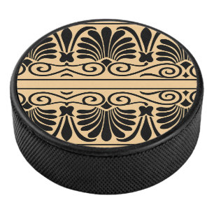 Motif grec méditerranéen arabesque marron