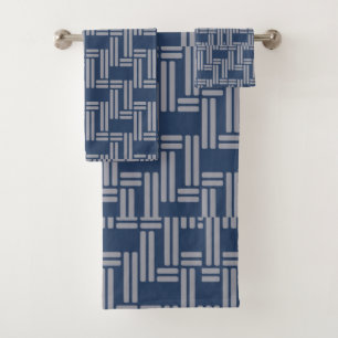 Motif gris bleu style japonais
