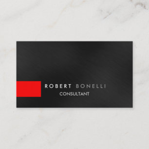 Motif gris Carte de visite consultant en bande rou