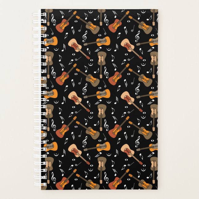 Motif Guitare Music Notes (Devant)