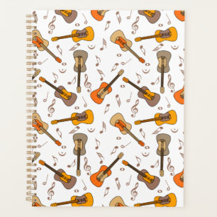 Motif Guitare Music Notes