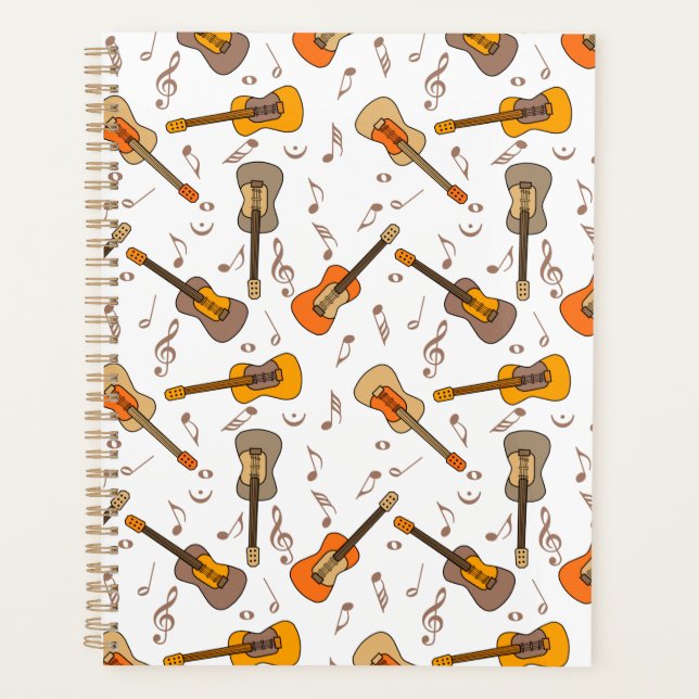 Motif Guitare Music Notes (Devant)