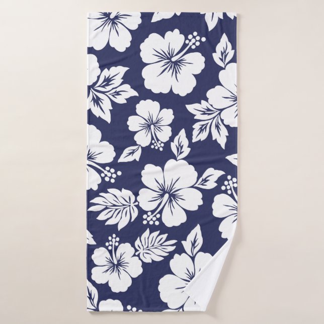 Motif Hibiscus (Serviette de bain)