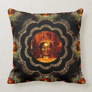 Motif hippie de mandala du coussin | Bouddha