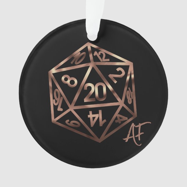 Motif Hologramme D20 | PnP Tabletop Gamer Dice (devant)