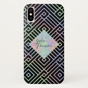 Motif Holographique symétrique moderne - coque iph