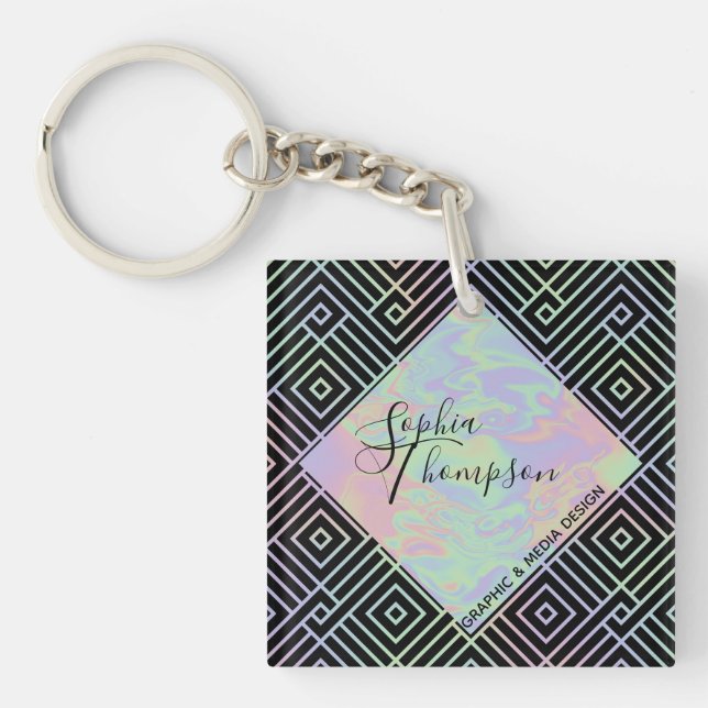 Motif Holographique Symétrique moderne - Porte - c (Devant)