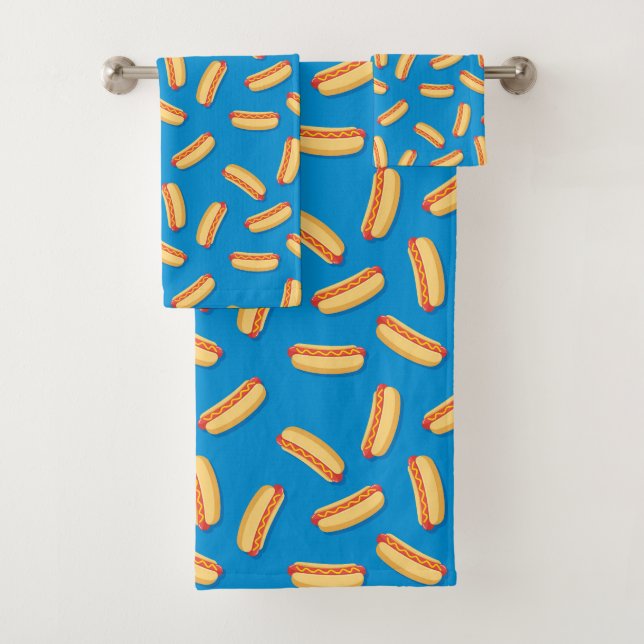 Motif Hotdogs de restauration rapide (En situation)