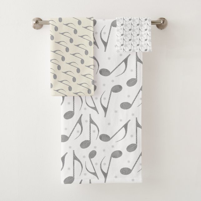 Motif Houndstooth Chic Musical Notes (En situation)