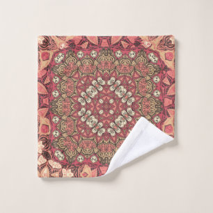 Motif indien abstrait médaillon. Boho et gypsy