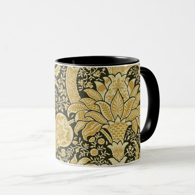 Motif indien d'or, William Morris Mug (Devant droit)