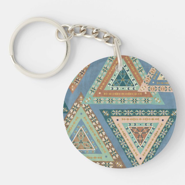 Motif indien tribal | bleu extérieur de Geo X (Devant)