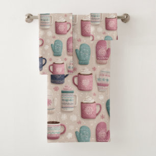 Motif intime hiver sans couture avec Mittens