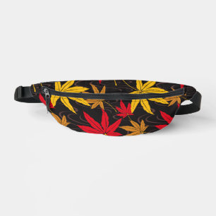 Motif JAPONAIS À FEUILLES EN NOIR