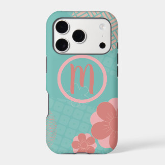 Motif japonais à monogramme personnalisé