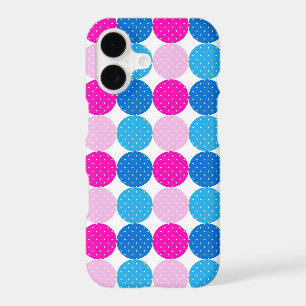 Motif joli à pois bleu et rose