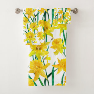 Motif jonquille jaune