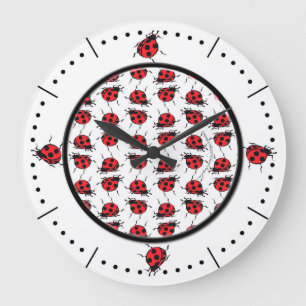 Motif Ladybug grande horloge