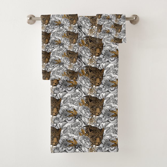 Motif Leopard & Peonies (En situation)