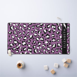 Motif léopard, Spots, Leopard pourpre, Votre Nom