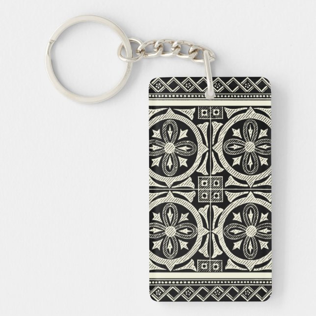 Motif Mandala noir et blanc par Vision Studio (Devant)