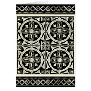 Motif Mandala noir et blanc par Vision Studio