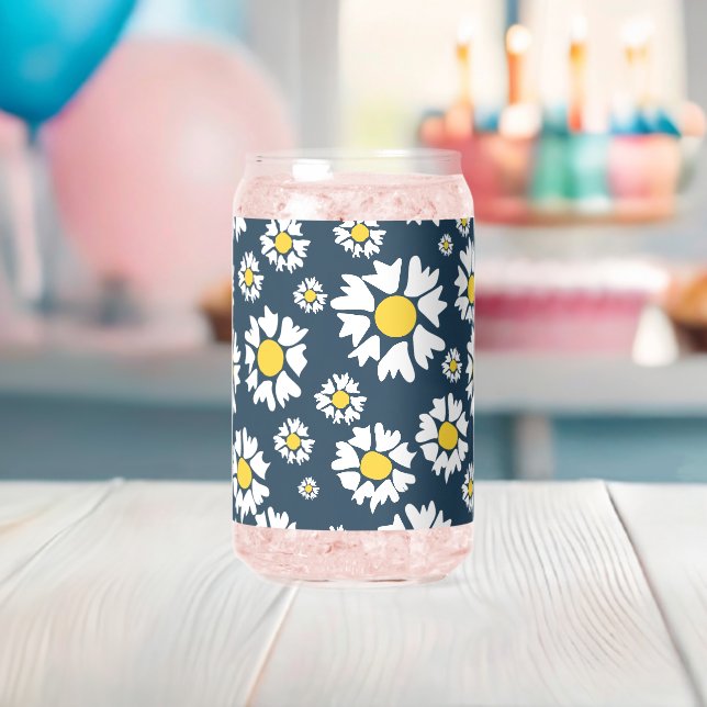 Motif marguerrier, motif floral, marguerites blanc (Insitu (Baby Shower))