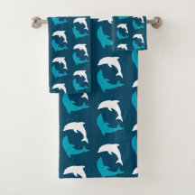 Motif marin de dauphin