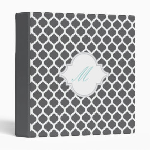 Motif marocain gris avec des classeurs de photo de