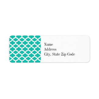 Motif marocain turquoise